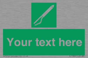 Custom sign safe condition Line throwing appliance